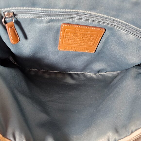 Coach Penelope 16529 Ivory Leather Handbag with Brown Snakeskin Trim – EUC - Picture 10 of 16